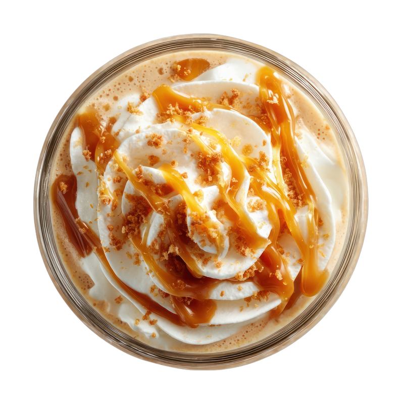 Caramel swirled